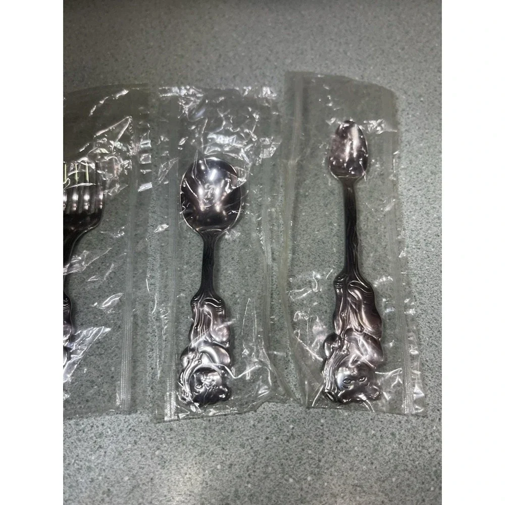 Oneida Community Sealed Bear Baby Flatware Set Stainless Infant Utensils Set